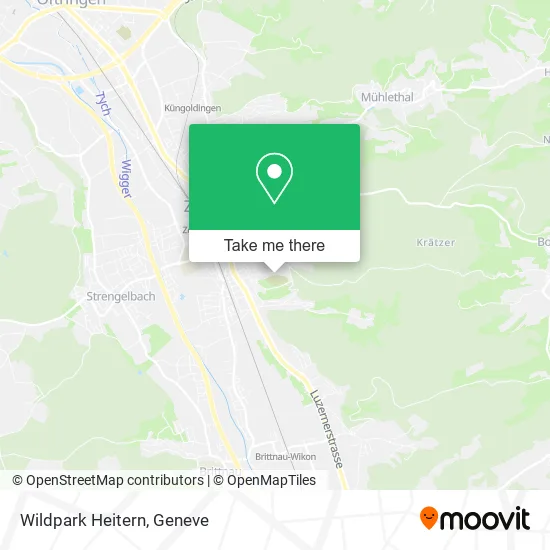 Wildpark Heitern map