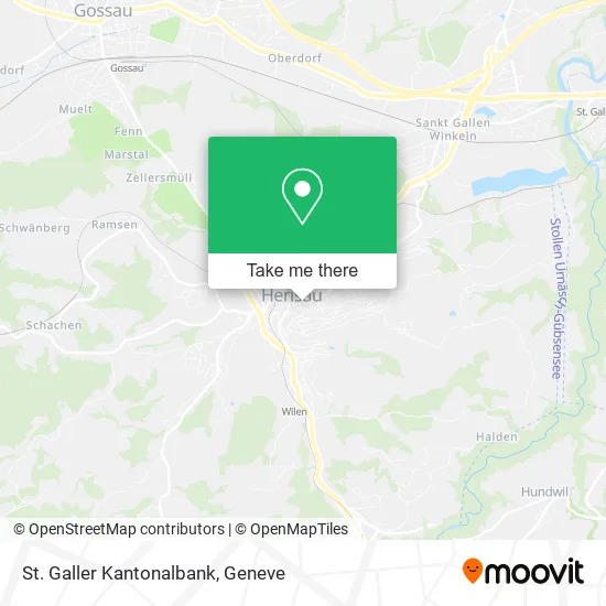St. Galler Kantonalbank map