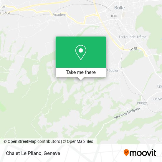 Chalet Le Pliano map