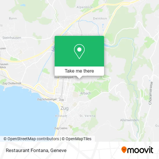 Restaurant Fontana map