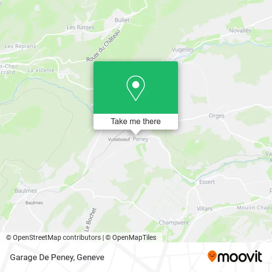 Garage De Peney map