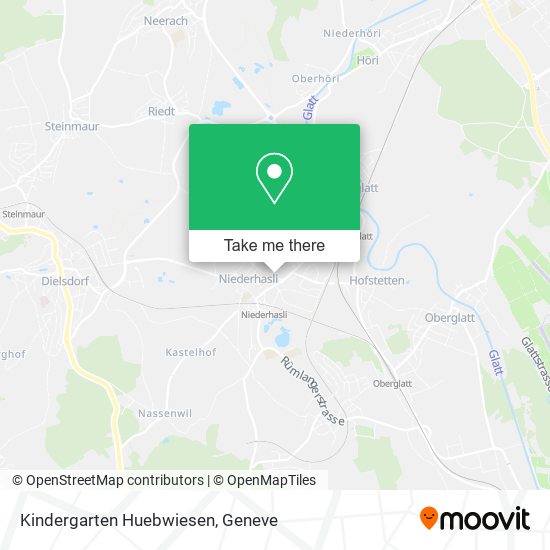 Kindergarten Huebwiesen map