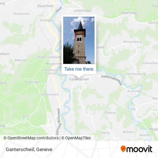 Ganterschwil map