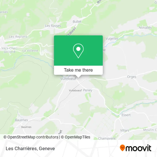 Les Charrières map