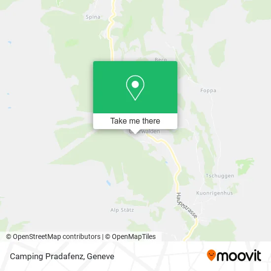 Camping Pradafenz map