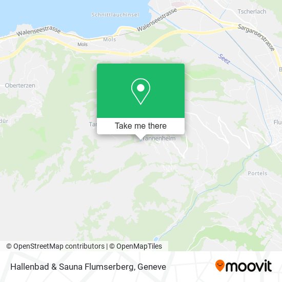 Hallenbad & Sauna Flumserberg map