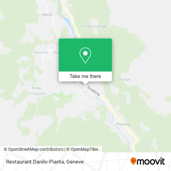Restaurant Danilo-Pianta map