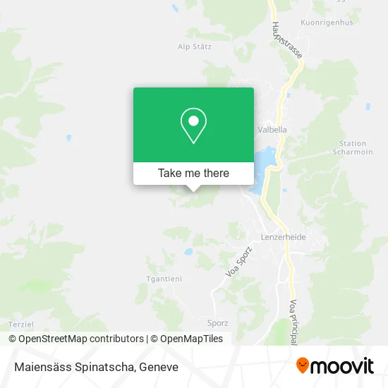 Maiensäss Spinatscha map