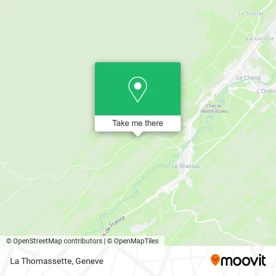 La Thomassette map