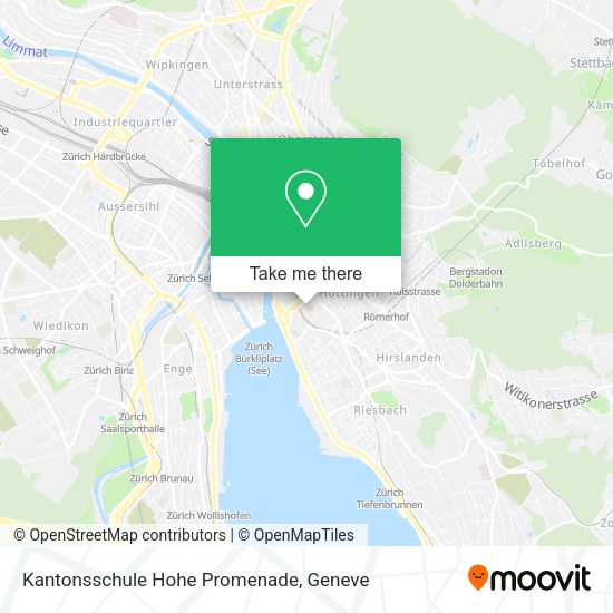 Kantonsschule Hohe Promenade map