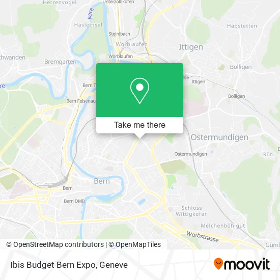 Ibis Budget Bern Expo map