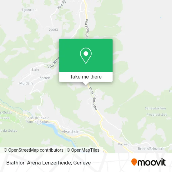 Biathlon Arena Lenzerheide map