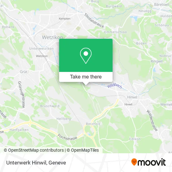 Unterwerk Hinwil map
