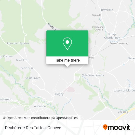 Déchèterie Des Tattes map