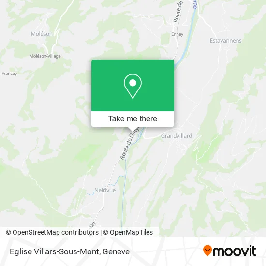 Eglise Villars-Sous-Mont map