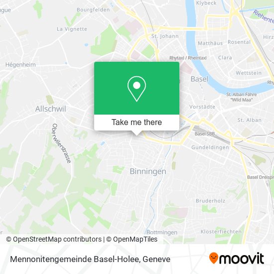 Mennonitengemeinde Basel-Holee map
