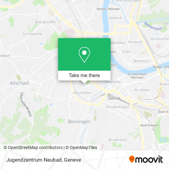 Jugendzentrum Neubad map