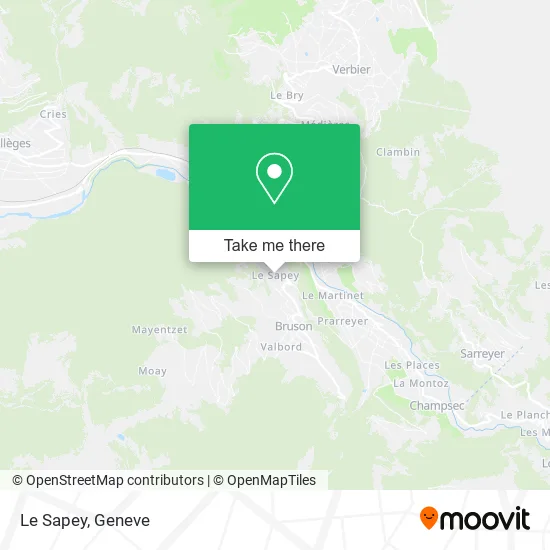 Le Sapey map