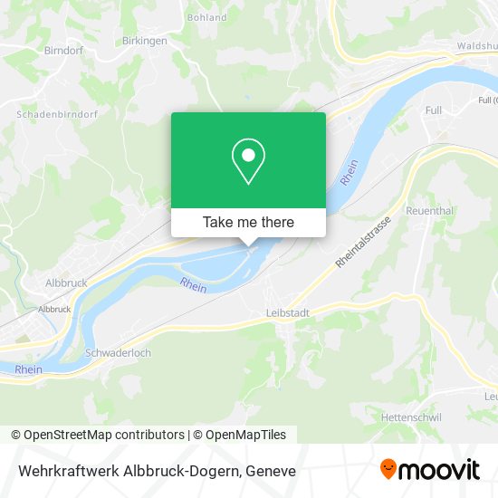 Wehrkraftwerk Albbruck-Dogern map