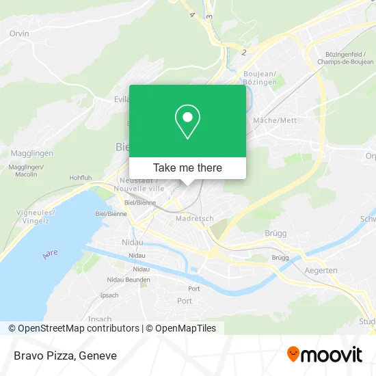 Bravo Pizza map