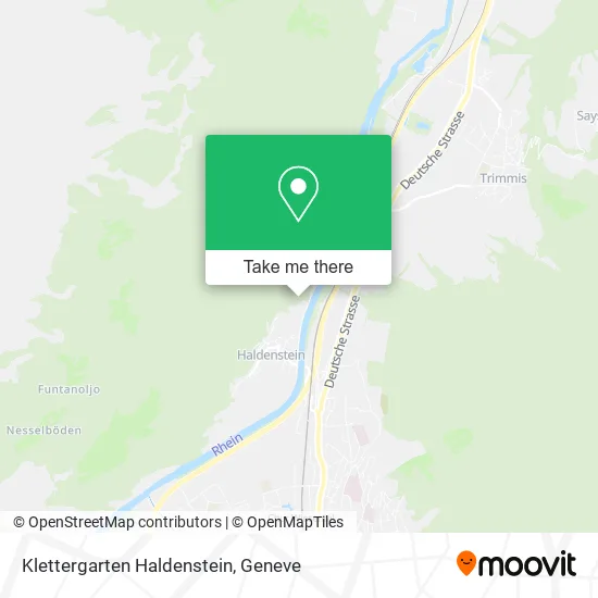 Klettergarten Haldenstein map