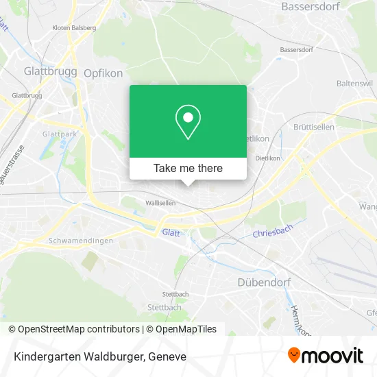 Kindergarten Waldburger map
