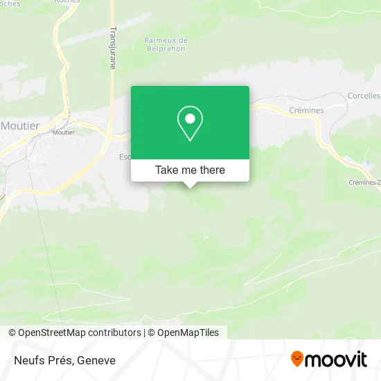 Neufs Prés map