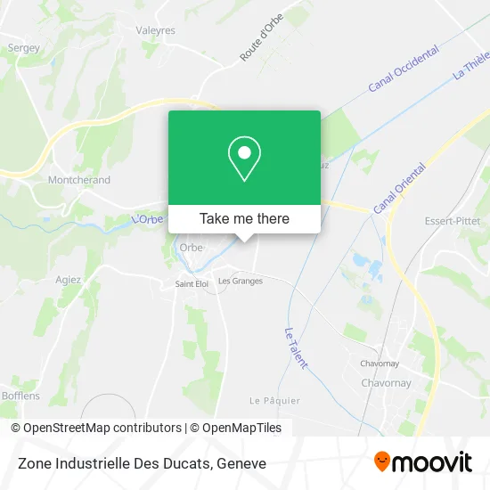 Zone Industrielle Des Ducats plan