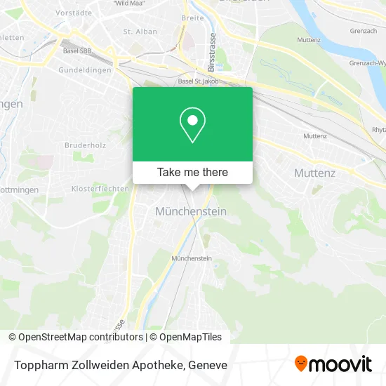 Toppharm Zollweiden Apotheke map