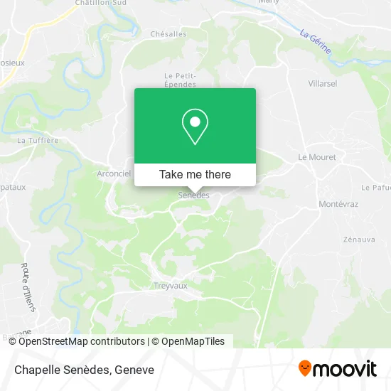 Chapelle Senèdes map