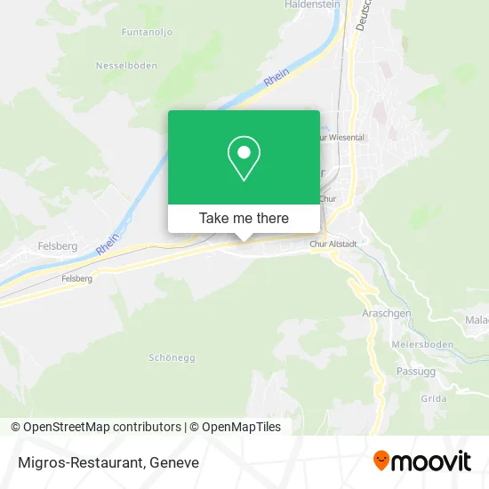 Migros-Restaurant map