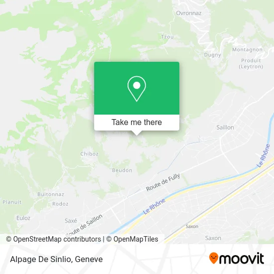 Alpage De Sinlio map