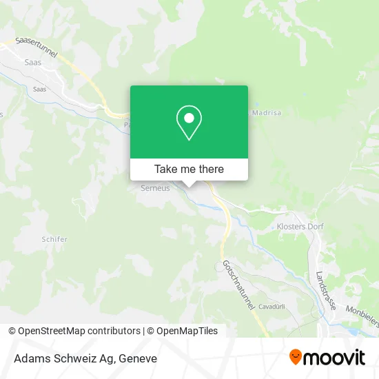 Adams Schweiz Ag map