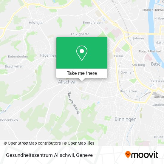 Gesundheitszentrum Allschwil map
