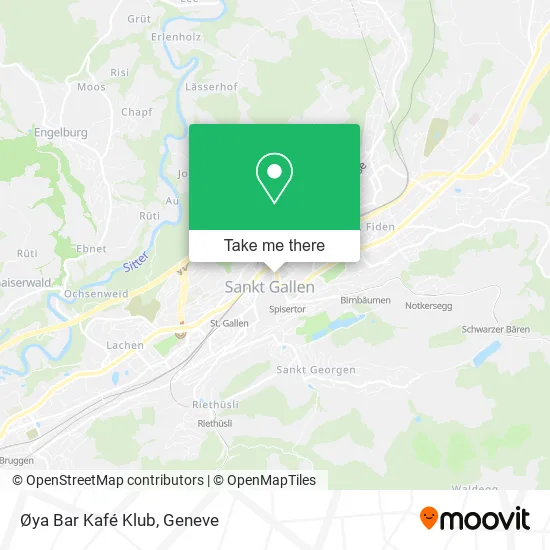 Øya Bar Kafé Klub map