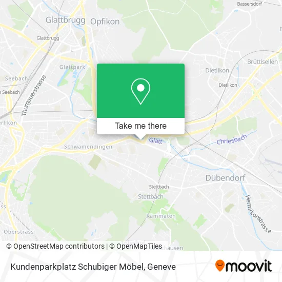 Kundenparkplatz Schubiger Möbel plan
