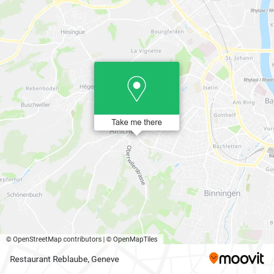 Restaurant Reblaube map