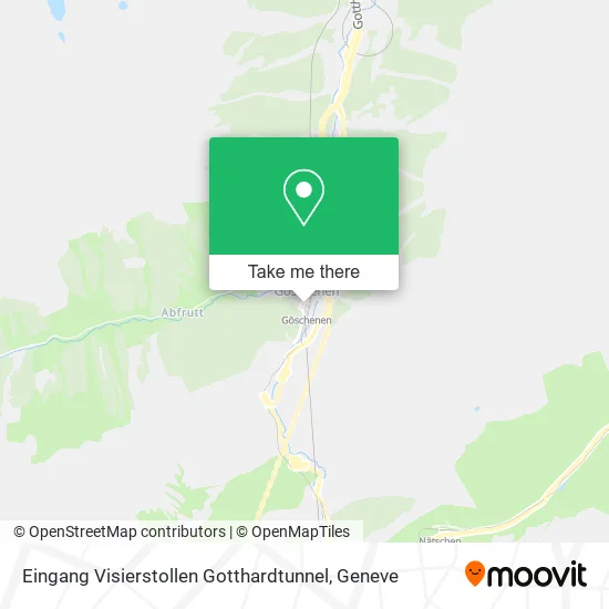 Eingang Visierstollen Gotthardtunnel map