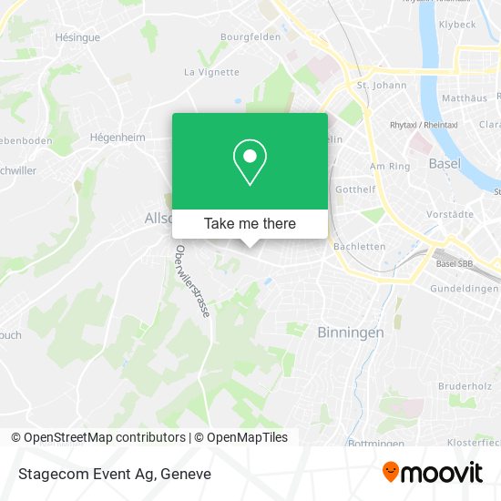 Stagecom Event Ag map