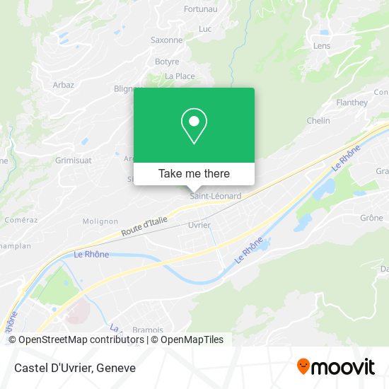Castel D'Uvrier map