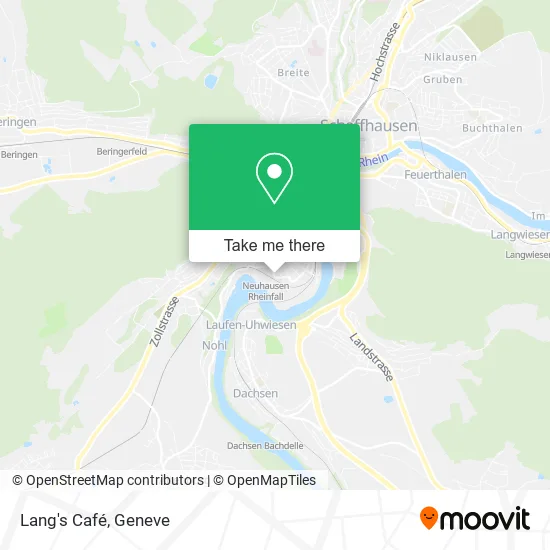 Lang's Café map