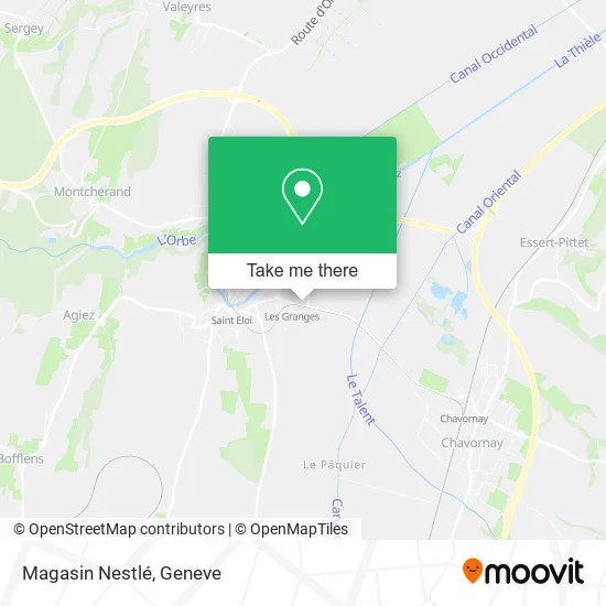 Magasin Nestlé map