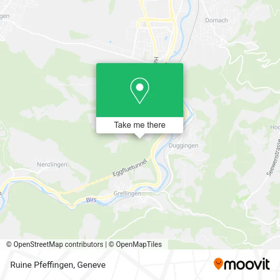 Ruine Pfeffingen map