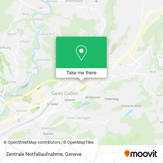 Zentrale Notfallaufnahme map