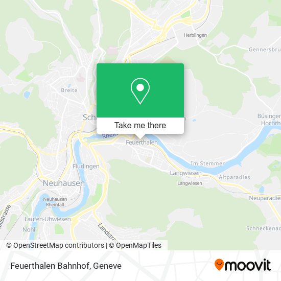 Feuerthalen Bahnhof map