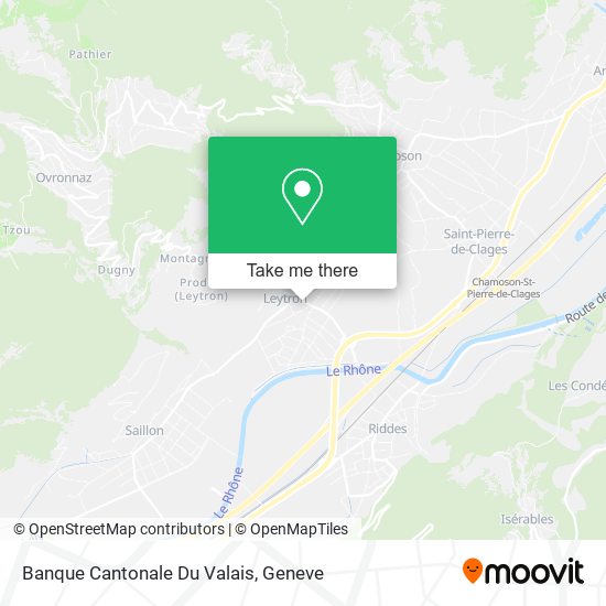Banque Cantonale Du Valais map