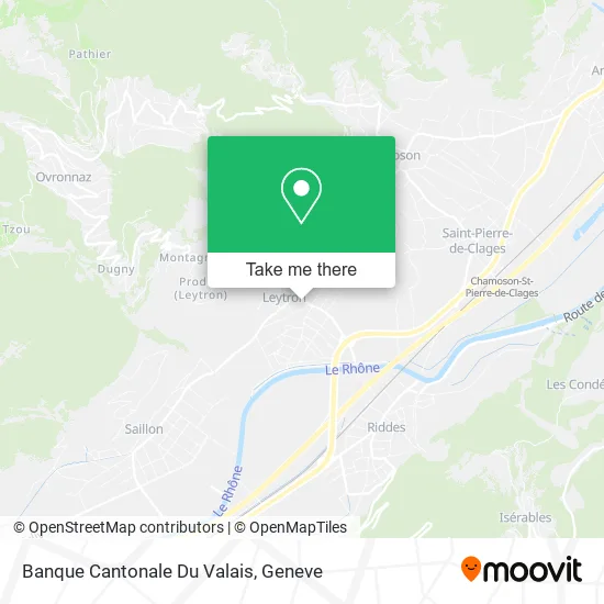 Banque Cantonale Du Valais map