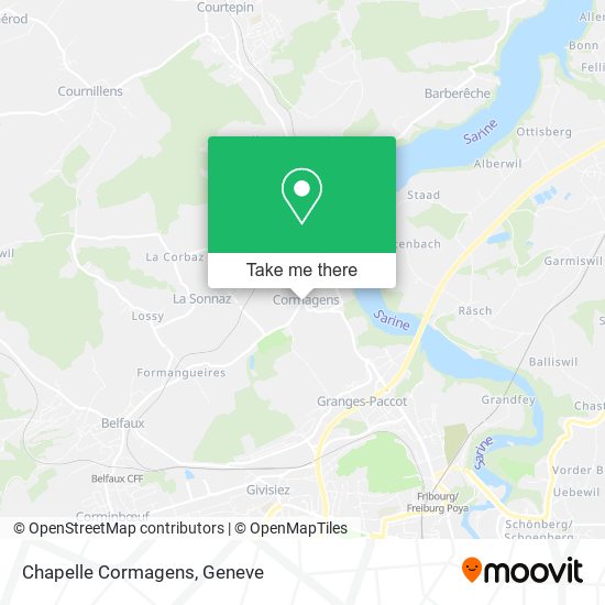 Chapelle Cormagens map