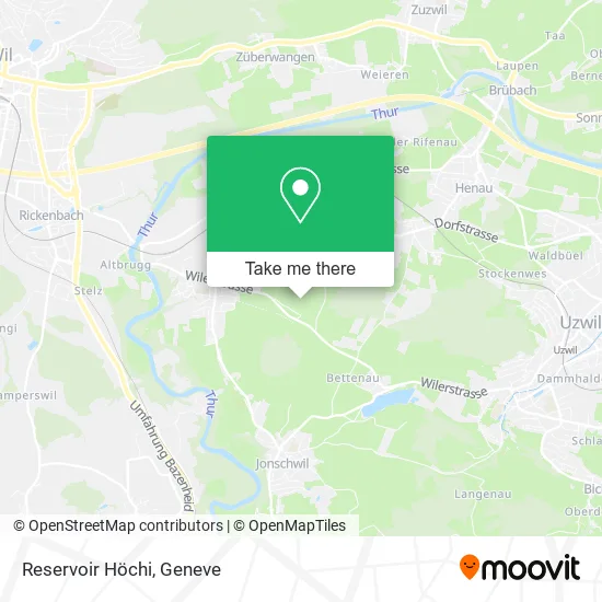 Reservoir Höchi map