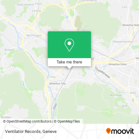 Ventilator Records map